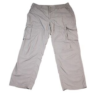 Columbia Omni-Shade Mens Cargo Pants Grey 38x30 Regular Fit Hiking Outdoor